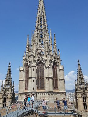 Auf dem Dach der Kathedrale. Auf dem Dach der Kathedrale.