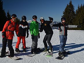 Wildschönau: Snowboardgruppe